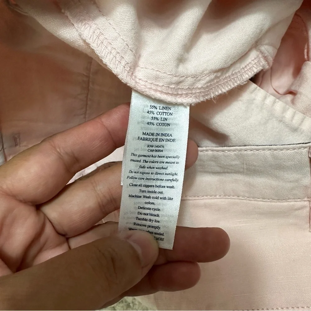 Faherty Malibu Chino Shorts Summer Pink Linen Cotton Men’s Size 34
